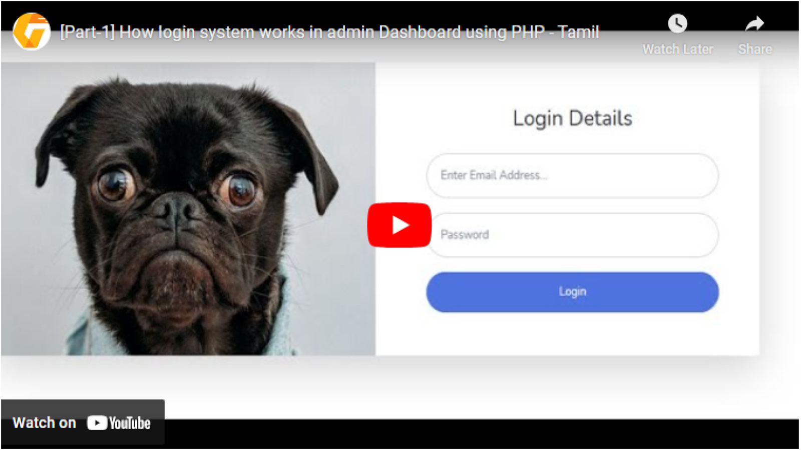 [Part-1] How login system works in admin Dashboard using PHP – Tamil